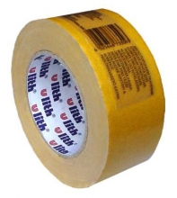 Páska lepicí 50 mm x 25 m, oboustranná, žlutá