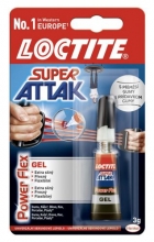 Lepidlo vteřinové Loctite Super Attak Power Flex, 3 g