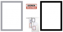 Rámeček magnetický Duraframe A4, stříbrný, 5 ks