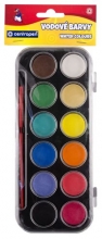 Barvy vodové Centropen, 30 mm, 12 barev + štětec