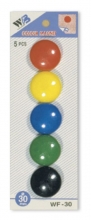 Magnety WF 30 mm, mix barev (balení 5 ks)