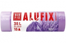 Pytel na odpad Alufix 35 l, zatahov., vůně levandule, 15 ks