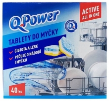 Tablety do myčky Q Power Active all in one, 40 ks