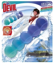 Závěs na WC Dr. Devil BiCOLOR 5ball, 35 g, Polar aqua