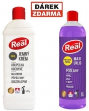 Krém čisticí Real, 600 g, Fresh, 4 ks - Akce