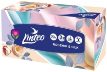 Kapesníčky papírové Linteo Rosehip & Silk, třívrstvé, 70 ks