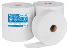Papír toaletní Jumbo 28 cm, dvouvrstvý, bílý recykl, 6 ks
