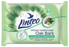 Papír toaletní Linteo, vlhčený, dubová kůra, 60 ks