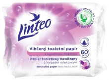 Papír toaletní Linteo, vlhčený, kyselina mléčná, 60 ks