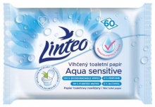 Papír toaletní Linteo Aqua Sensitive, vlhčený, 60 ks