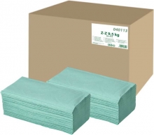 Ručníky papírové Z-Z, jednovrstvé, zelený recykl, 20x 210 ks