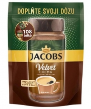 Káva Jacobs Velvet Crema, instantní, náhradní náplň, 180 g