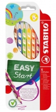 Pastelky trojhranné Stabilo Easy colors pro leváky, 6 ks