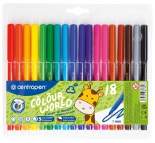 Popisovač Centropen 7550, sada 18 ks