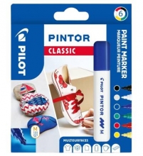 Popisovač dekorační Pilot Pintor 4076 Classic, M, 6 ks