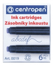 Náplň inkoustová - bombičky Centropen, modrá