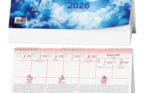 Kalendář stolní, Lunární Pavla Skácela 2026 | Kancelar123.cz