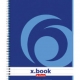 Blok kroužkový College X Book A5, linkovaný, 80 listů