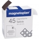 Magnety samolepicí Magnetoplan Takkis, 30 x 20 mm, 45 ks
