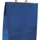 Taška papírová 18 x 8 x 25 cm, kroucené ucho, modrá