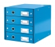 Box archivační zásuvkový Leitz Click-N-Store, 4 zásuvky, mod