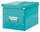 Krabice Leitz Click-N-Store WOW, čtvercová M, ledová modrá