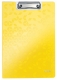Podložka psací s klipem, dvojdeska, Leitz WOW, A4, žlutá