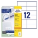 Etikety univerzální Avery 6175, 105x48 mm, bílé, 25+5 listů