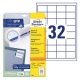 Etikety univerzální Avery 4789, 48,3x33,8 mm, bílé, 25+5 l.