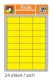 Etikety laserové 70 x 36 mm, žluté, 100 listů