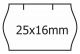 Etiketa 25x16 bílá CN