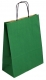Taška papírová 24 x 11 x 31 cm, kroucené ucho, zelená