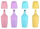 Zvýrazňovač Concorde Mini Pastel, sada 4 barvy